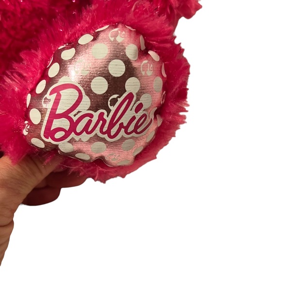 Barbie Build-A-Bear Workshop Pink SparkleStuffed Animal Teddy Bear Plush - Picture 3 of 7